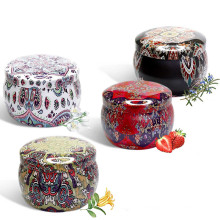 Hot Sale Candle Jars with Lid Bulk Round Candle Container Tins Popular Mini Empty Storage Box